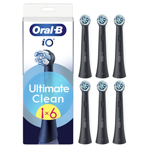 Braun Oral-B UltimateClean, 6 tk, must - Lisaharjad IOUC-6BLACK
