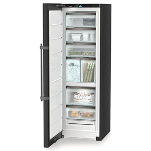 Liebherr, NoFrost, 278 л, высота 186 см, черный - Морозильник