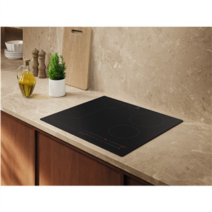 Electrolux 600 Series SaphirMatt SE, Hob2Hood, width 59 cm, frameless, black - Built-in induction hob