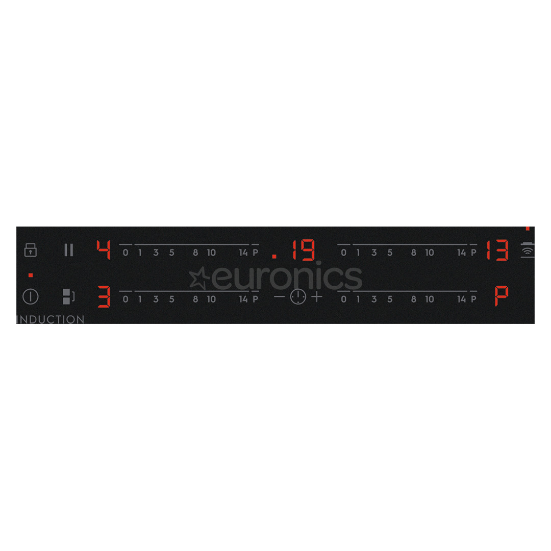 Electrolux 600 Series SaphirMatt SE, Hob2Hood, width 59 cm, frameless, black - Built-in induction hob