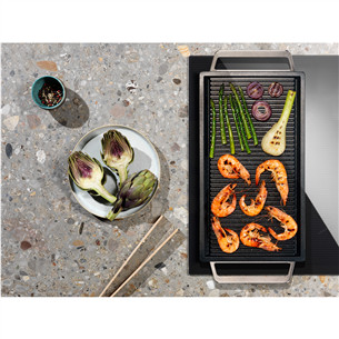 Electrolux 600 Series SaphirMatt SE, Hob2Hood, width 59 cm, frameless, black - Built-in induction hob