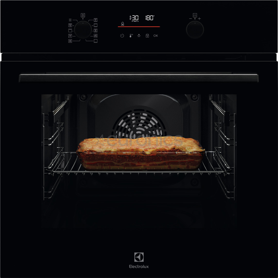 Electrolux 500 Series SurroundCook, пиролитическая очистка, черный - Интегрируемый духовой шкаф