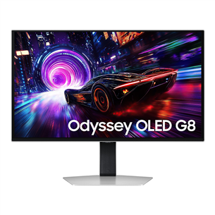 Samsung Odyssey OLED G8, 27'', 4K UHD, OLED, 240 Hz, silver - Monitor LS27FG810SUXEN