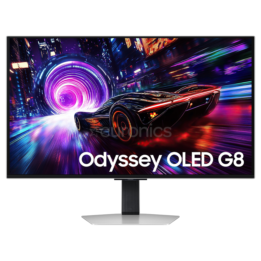 Samsung Odyssey OLED G8, 32'', 4K UHD, OLED, 240 Гц, серебристый - Монитор