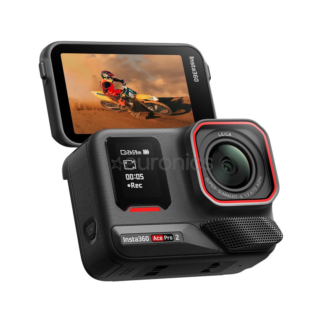 Insta360 Ace Pro 2, must - Seikluskaamera