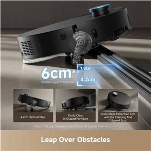 Dreame X50 Ultra Complete, сухая и влажная уборка, черный - Робот-пылесос