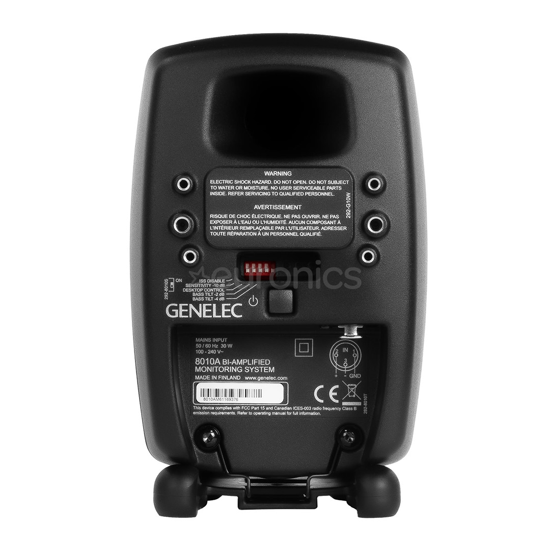 Genelec 8010A, must - Aktiivne monitorkõlar