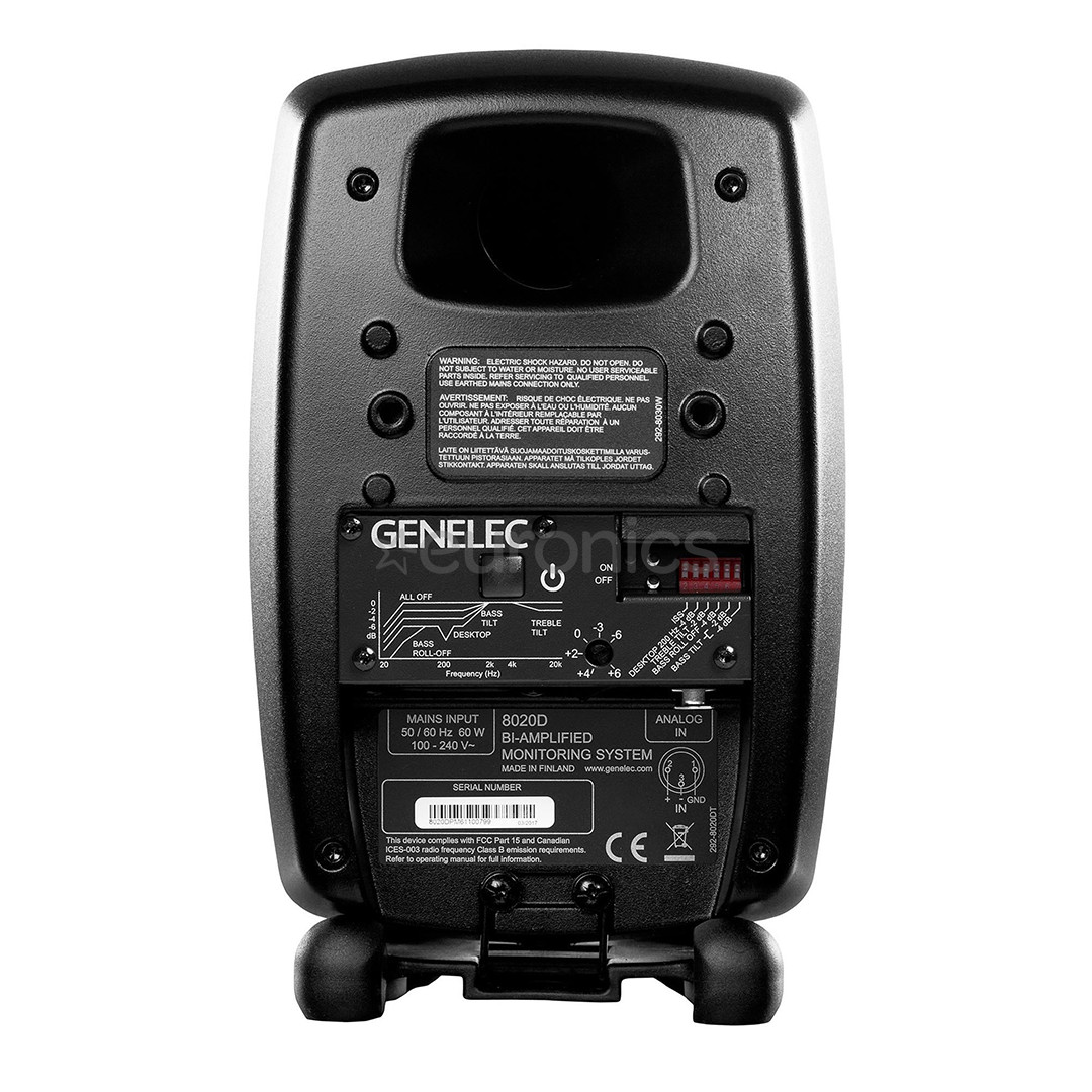 Genelec 8020D, must - Aktiivne monitorkõlar
