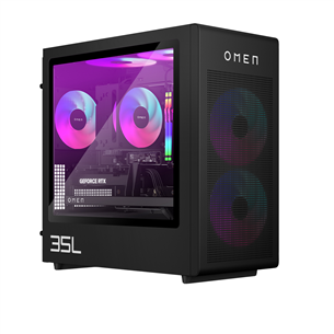 HP Omen 35L, Ryzen 7, 32 GB, 2 TB, RTX 5080, must - Lauaarvuti