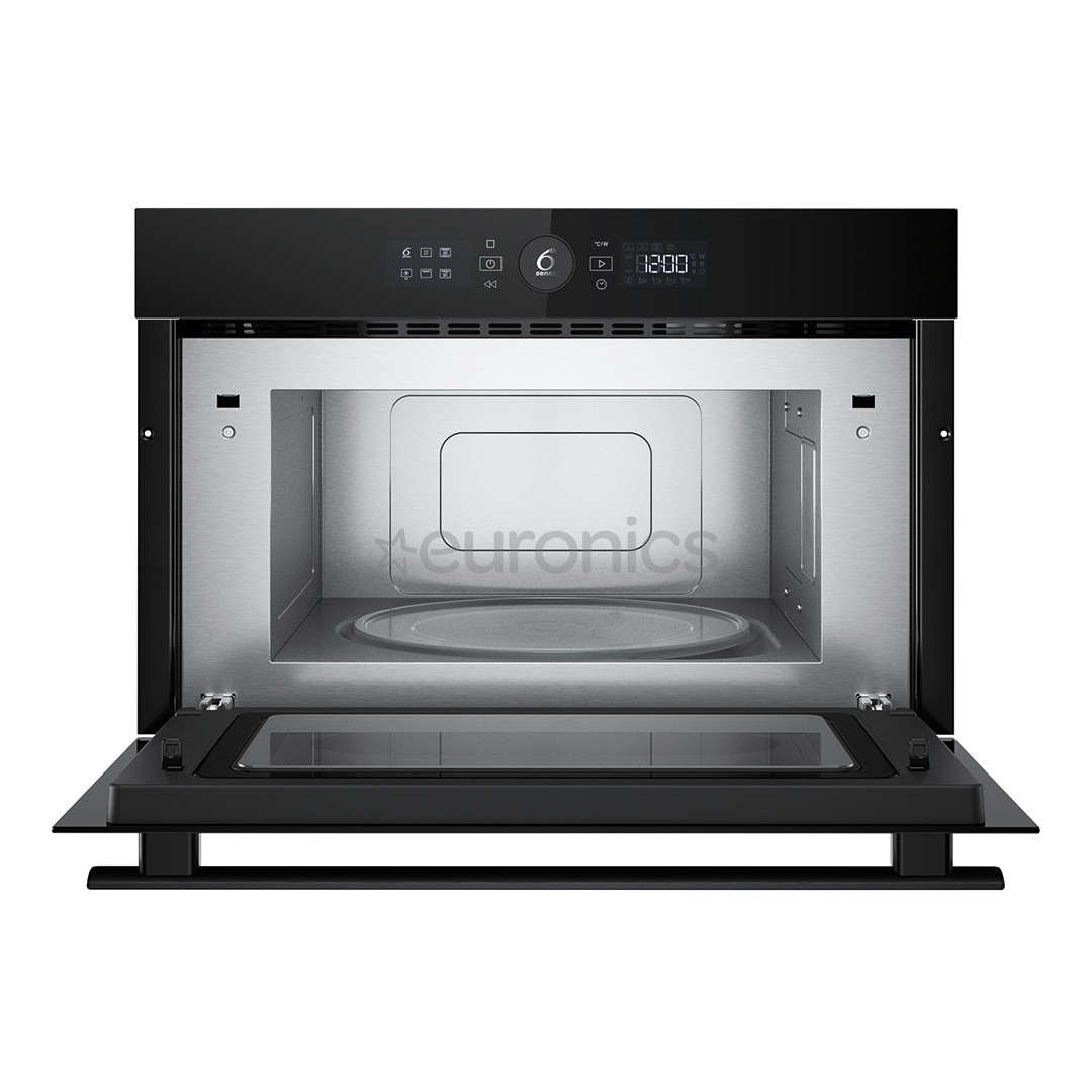 Whirlpool, 31 L, 1000 W, black - Built-in microwave oven with grill