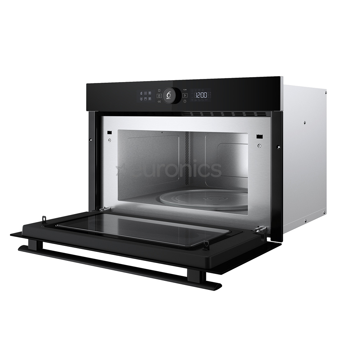 Whirlpool, 31 L, 1000 W, black - Built-in microwave oven with grill