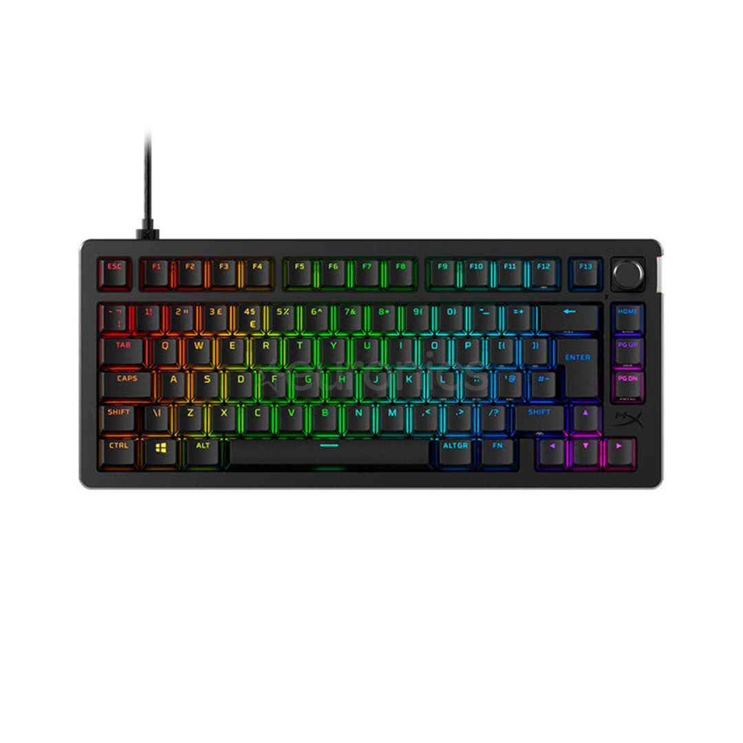 HyperX Alloy Rise 75, SWE, must - Klaviatuur