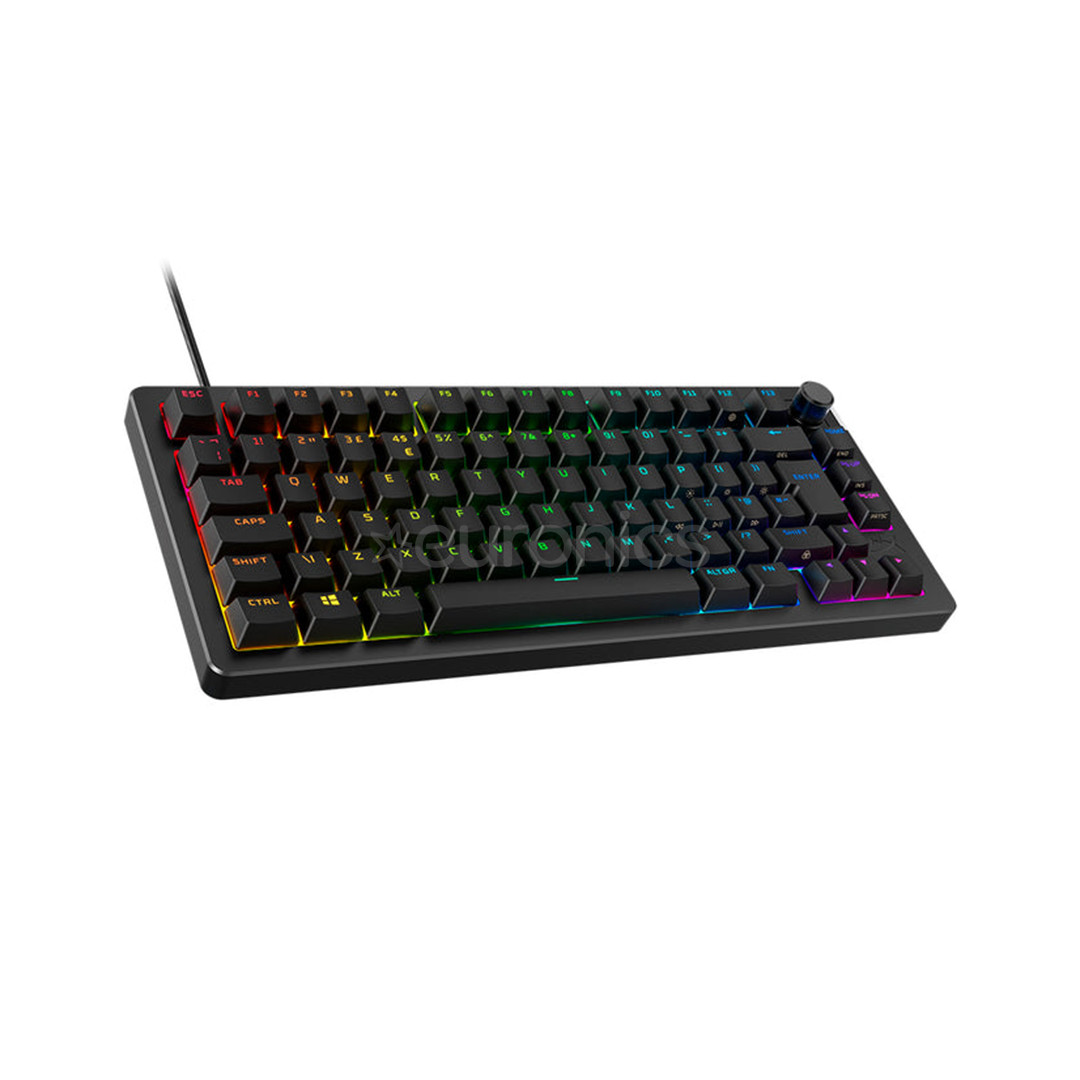 HyperX Alloy Rise 75, SWE, must - Klaviatuur