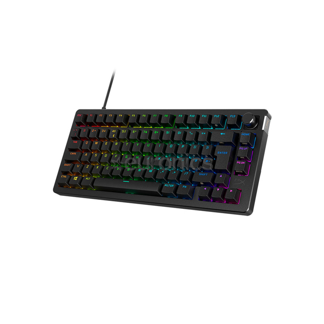 HyperX Alloy Rise 75, SWE, must - Klaviatuur