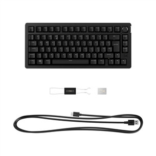 HyperX Alloy Rise 75, SWE, must - Klaviatuur