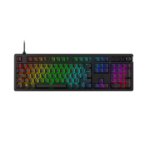 HyperX Alloy Rise, SWE, must - Klaviatuur 7G7A3AA#UUW