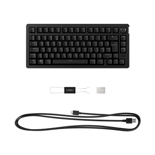 HyperX Alloy Rise 75, SWE, must - Juhtmevaba klaviatuur