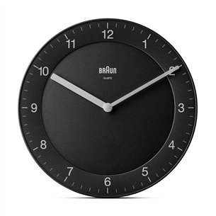 Braun BC06, black - Wall clock BC06B