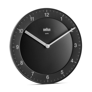Braun BC06, black - Wall clock