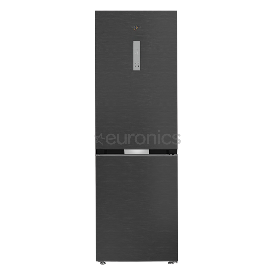 Whirlpool, NoFrost, 316 L, height 187 cm, black - Refrigerator