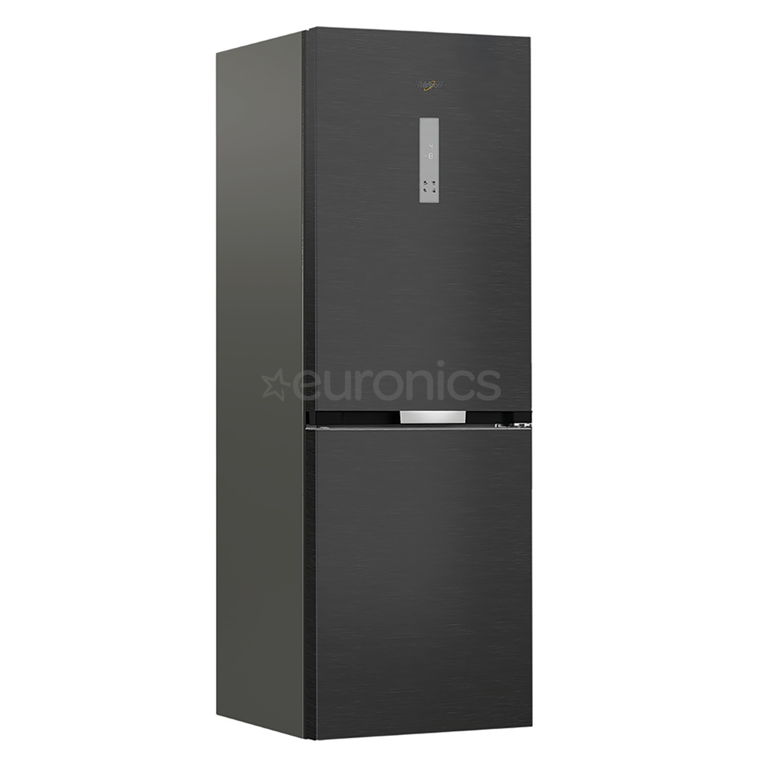Whirlpool, NoFrost, 316 L, height 187 cm, black - Refrigerator