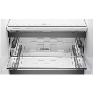Whirlpool, NoFrost, 316 L, height 187 cm, black - Refrigerator