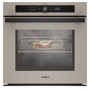 Whirlpool, 73 л, каталитическая очистка, бежевый - Интегрируемый духовой шкаф