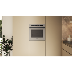 Whirlpool, 73 л, каталитическая очистка, бежевый - Интегрируемый духовой шкаф