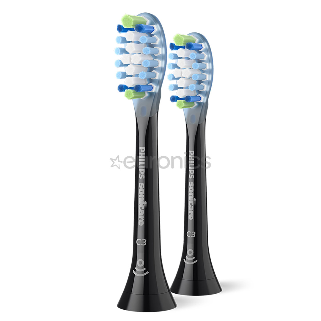 Philips Sonicare Premium Plaque Defence, 2 pcs, black - Spare brushes