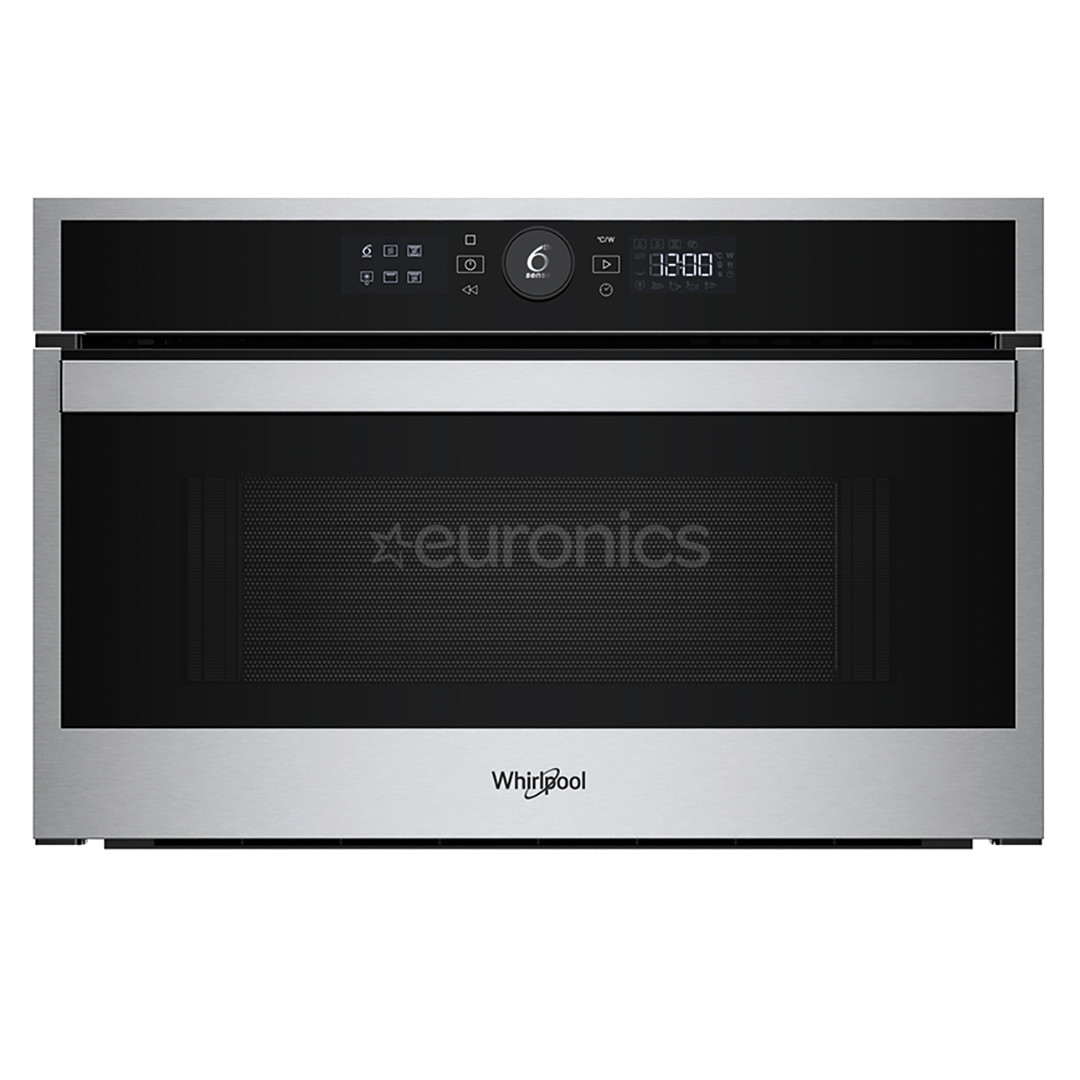 Whirlpool, 31 L, 1000 W, stainless steel - Built-in microwave oven with grill