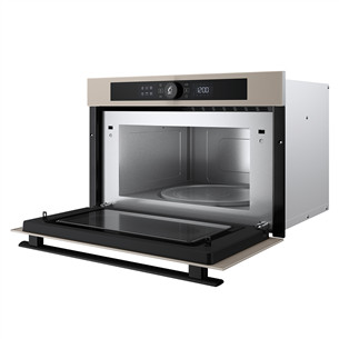 Whirlpool, 31 л, 1000 Вт, бежевый - Интегруемая микроволновая печь с грилем