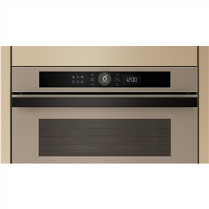 Whirlpool, 31 л, 1000 Вт, бежевый - Интегруемая микроволновая печь с грилем