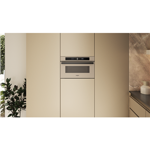 Whirlpool, 31 L, 1000 W, beige - Built-in microwave oven with grill