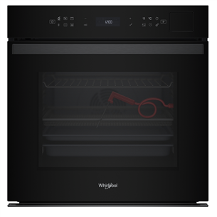 Whirlpool, 73 L, pyrolytic cleaning, black - Built-in oven