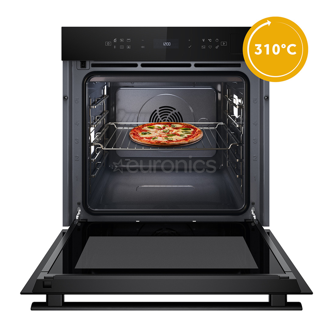 Whirlpool, 73 L, pyrolytic cleaning, black - Built-in oven