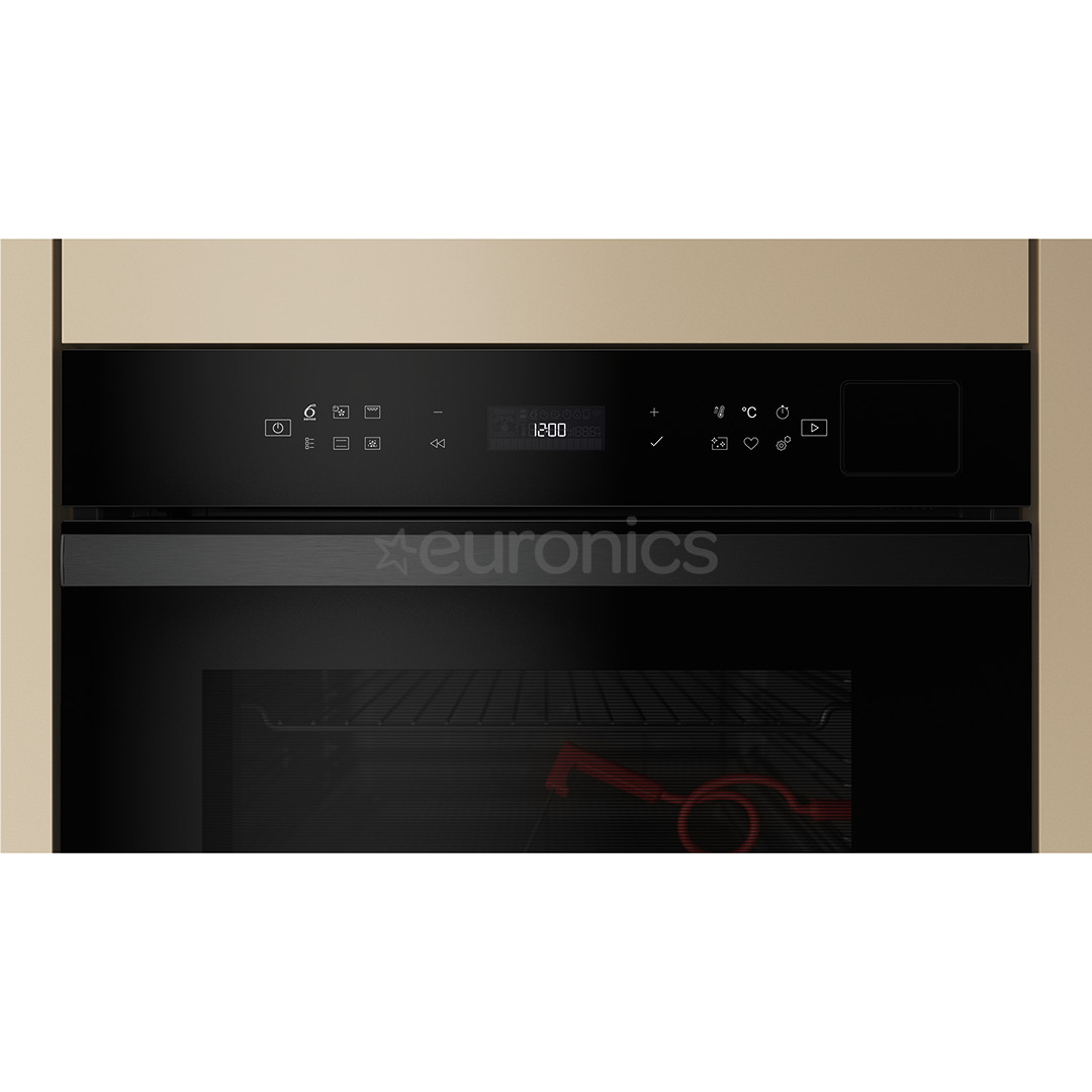 Whirlpool, 73 L, pyrolytic cleaning, black - Built-in oven