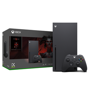 Microsoft Xbox Series X Diablo IV Bundle, 1 TB, must - Mängukonsool 196388125814