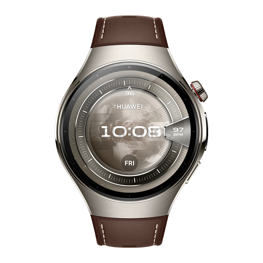 Huawei Watch 5, 46 мм, титан, коричневый - Смарт-часы