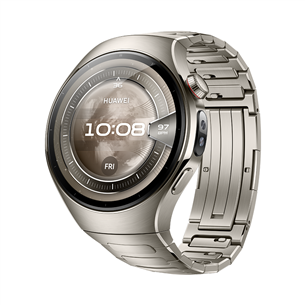 Huawei Watch 5, 46 mm, titanium strap, titanium, silver - Smart watch