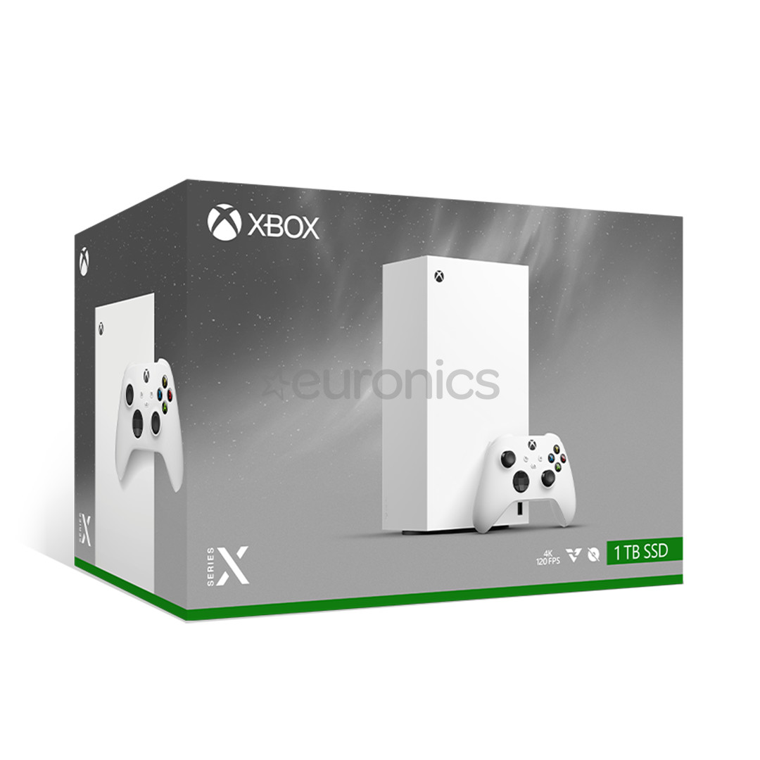 Microsoft Xbox Series X, Digital, 1 TB, valge - Mängukonsool