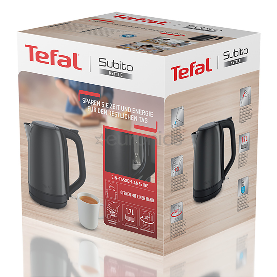 Tefal Subito, 1.7 L, dark grey - Kettle
