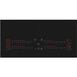 AEG 7000 Series SaphirMatt® Hob2Hood, width 58 cm, frameless, black - Built-in induction hob