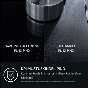 AEG 7000 Series SaphirMatt® Hob2Hood, ширина 58 см, без рамки, черный - Интегрируемая индукционная варочная панель