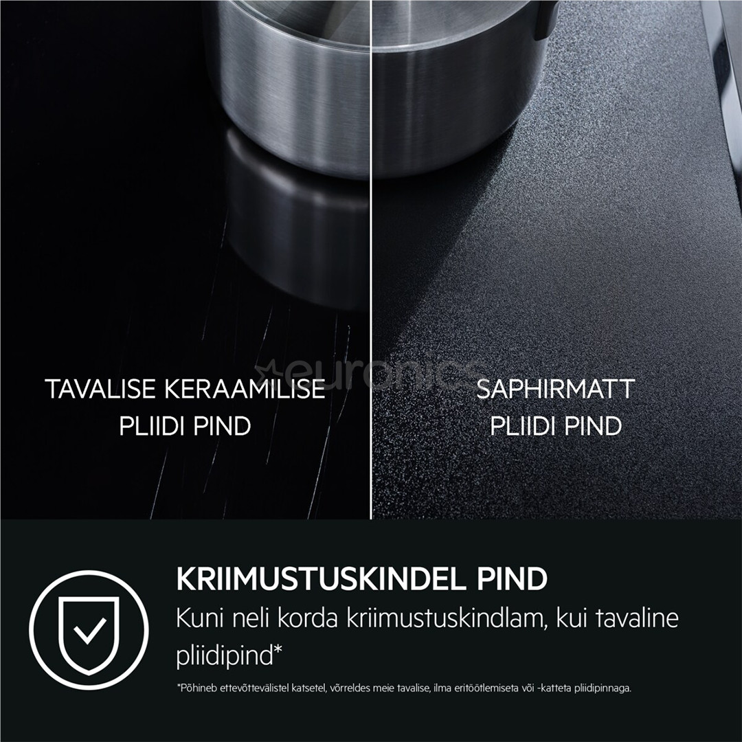 AEG 7000 Series SaphirMatt® Hob2Hood, width 58 cm, frameless, black - Built-in induction hob