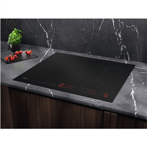 AEG 7000 Series SaphirMatt® Hob2Hood, width 58 cm, frameless, black - Built-in induction hob