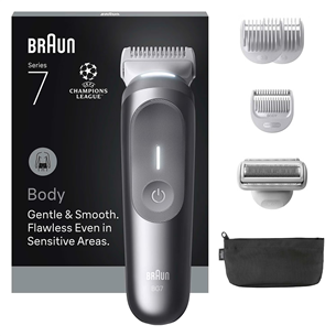 Braun Body Groomer Series 7, silver - Body groomer BG7550