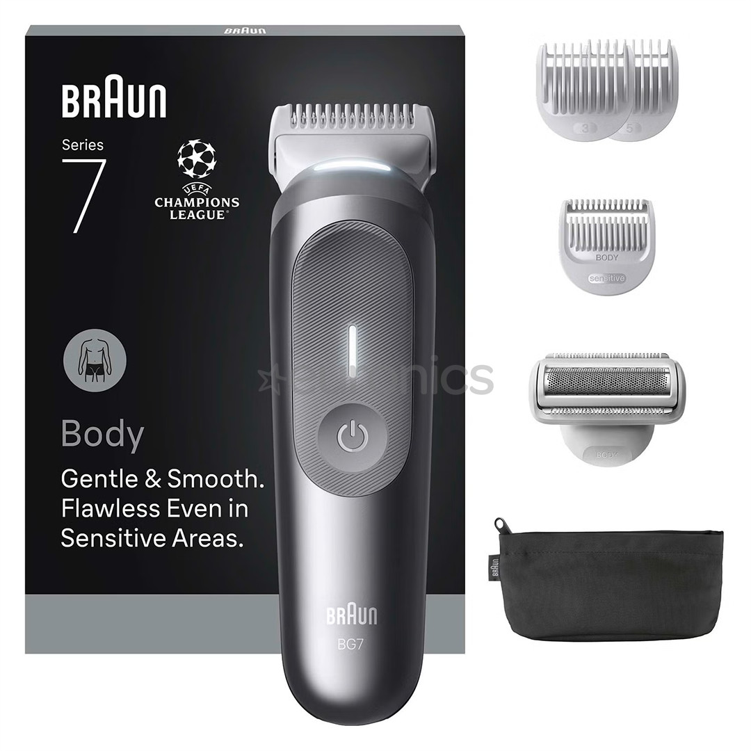 Braun Body Groomer Series 7, серебристый - Триммер