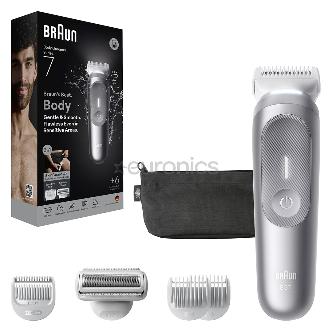 Braun Body Groomer Series 7, серебристый - Триммер