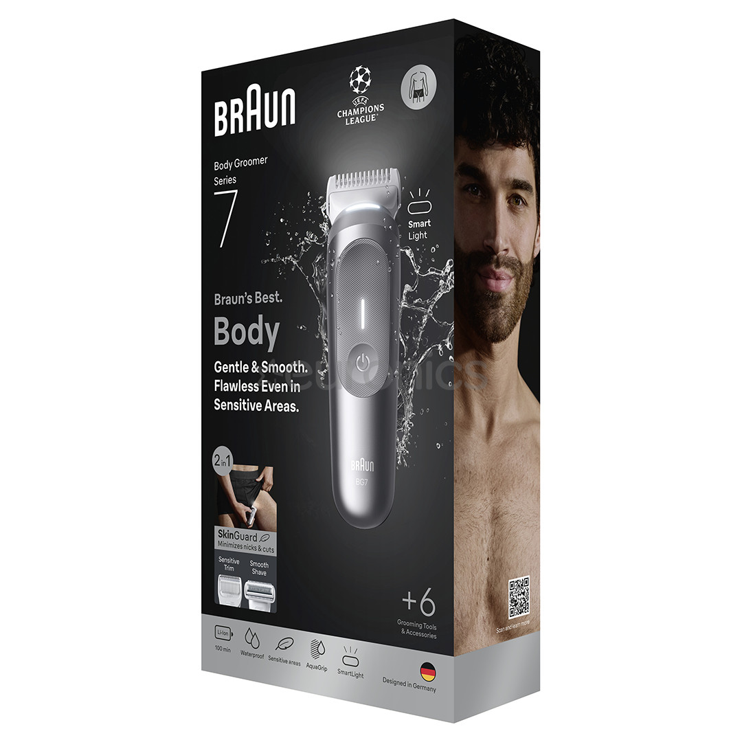 Braun Body Groomer Series 7, серебристый - Триммер