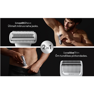 Braun Body Groomer Series 7, silver - Body groomer